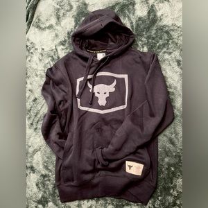 Under Armour Project Rock Hoodie Sweatshirt - Black, Small